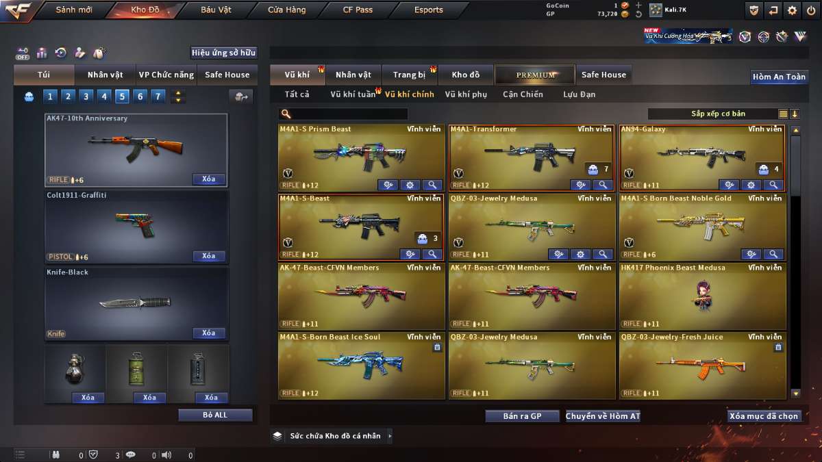 shop acc cf uy tin gia re